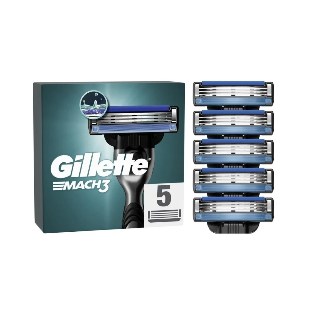 Gillette Mach3 náhradní hlavice 5 ks