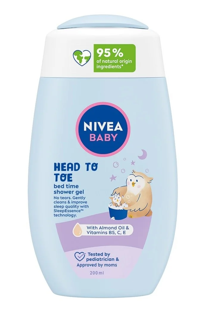 Nivea baby Bed Time sprchový gel pro celé tělo a vlásky 200 ml