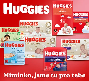 Plenky Huggies. Miminko, jsme tu pro Tebe.