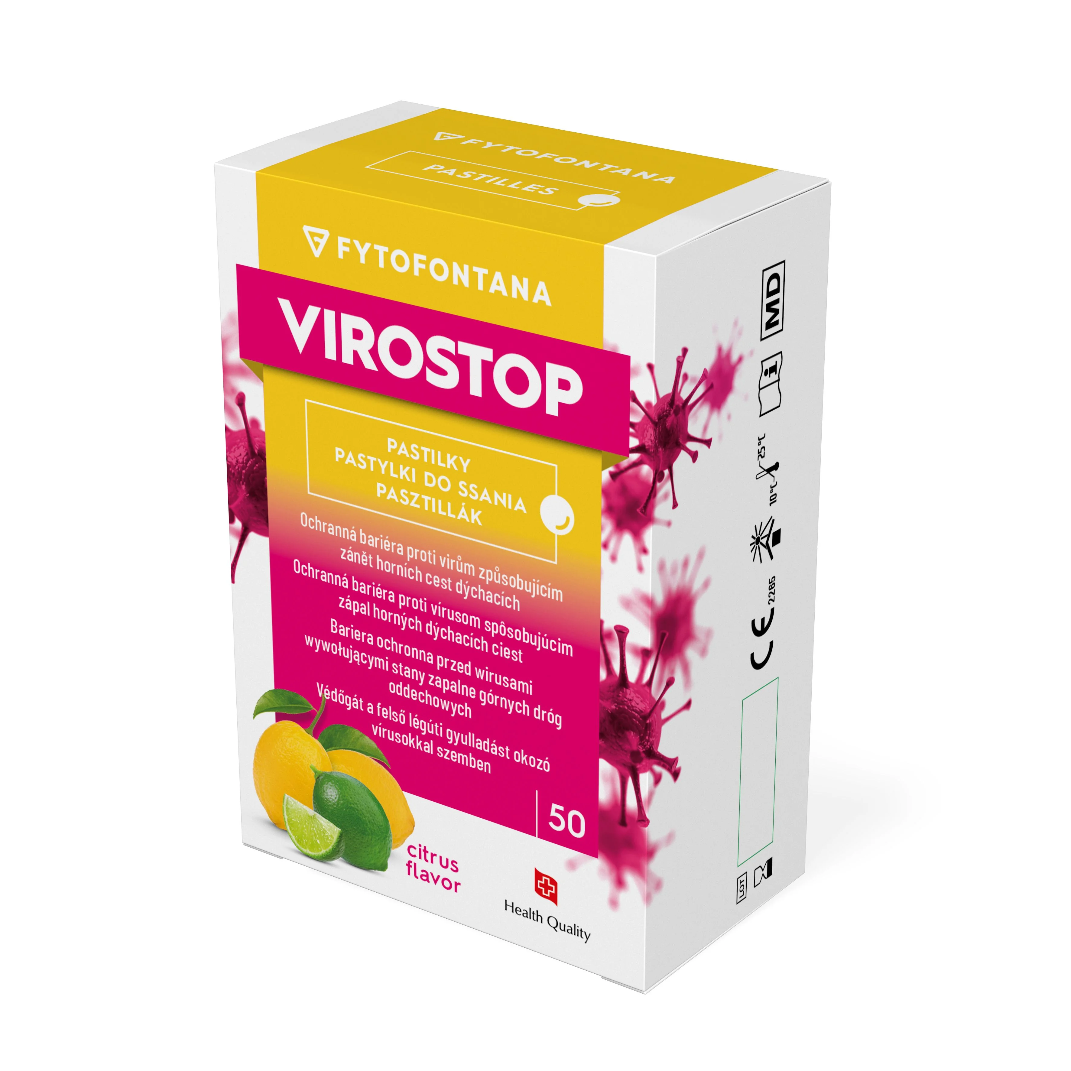 Virostop Pastilky citrus 50 ks