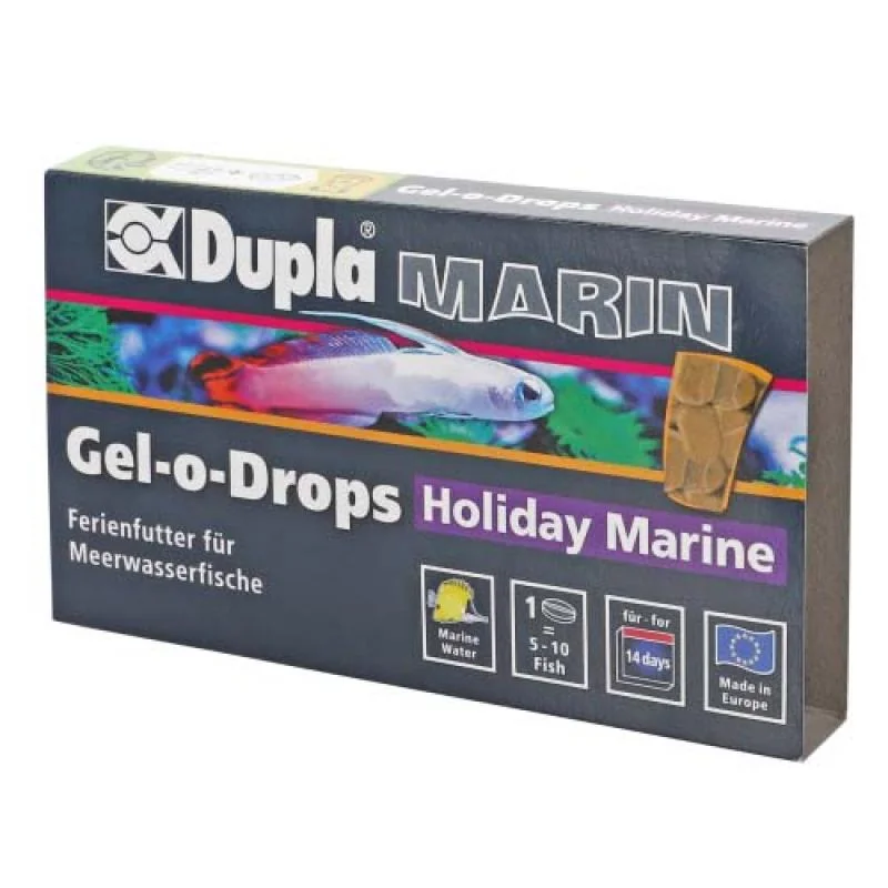 Dupla Marin Gel-o-Drops Holiday - Dovolenkové želé krmivo pro mořské ryby 6x5g 