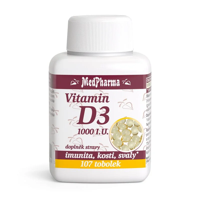 Medpharma Vitamin D3 1000 I.U. 107 tobolek