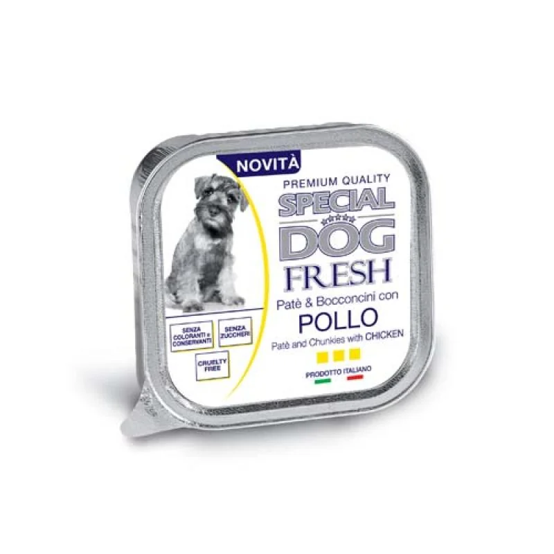 Monge SPECIAL DOG EXCELLENCE FRESH Paté a kousky kuře 150g vanička