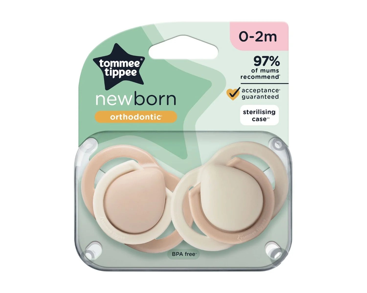 Tommee Tippee CTN Dudlík Newborn 0-2m 2 ks