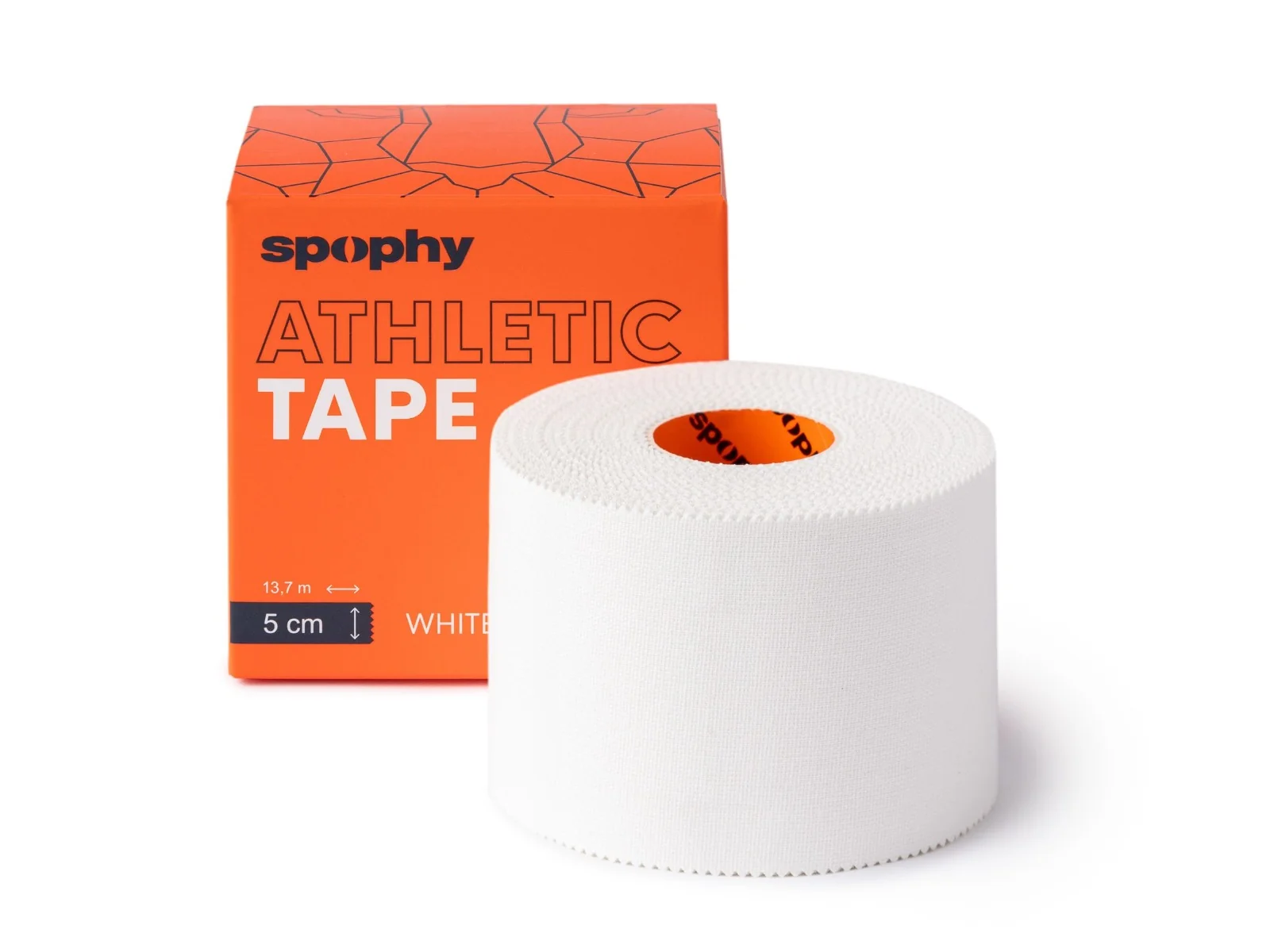 Spophy Athletic Tape 5 cm x 13,7 m fixační tejp bílý