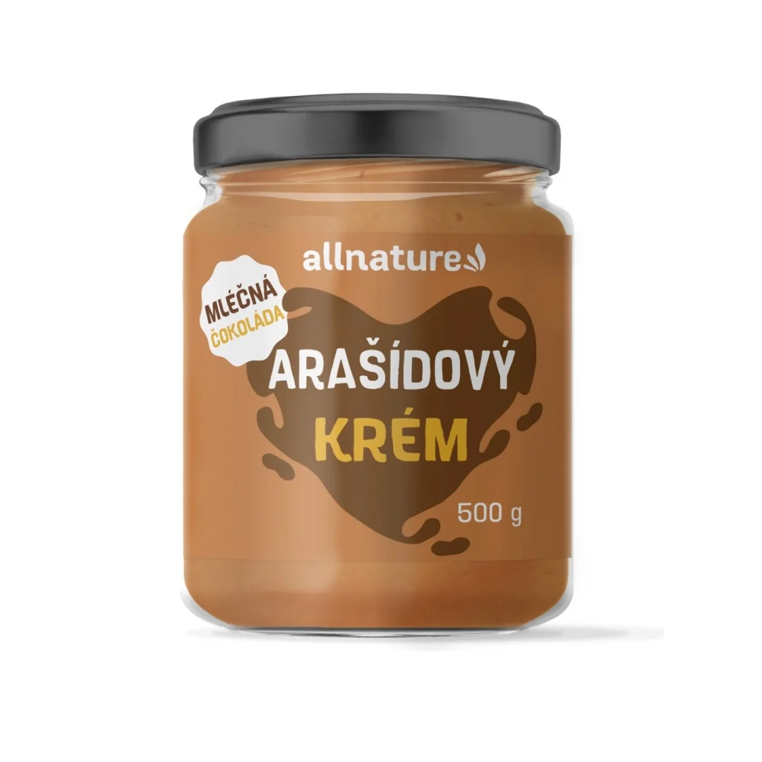 Allnature Arašídový krém mléčná čokoláda 500 g