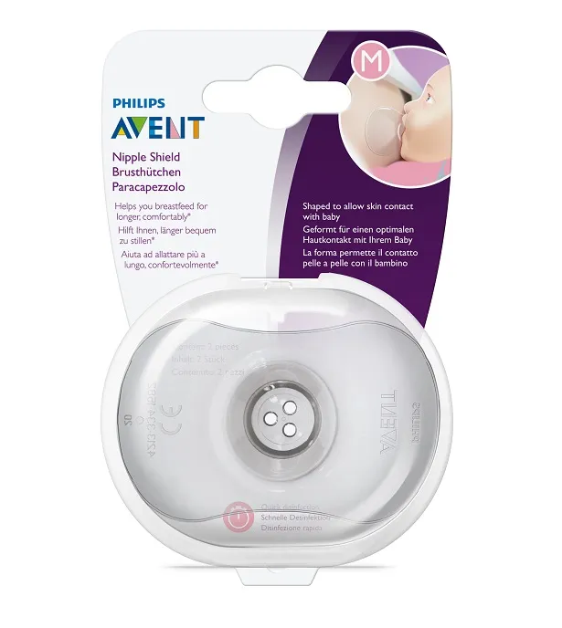 Philips Avent Chránič prsních bradavek medium 2 ks + pouzdro