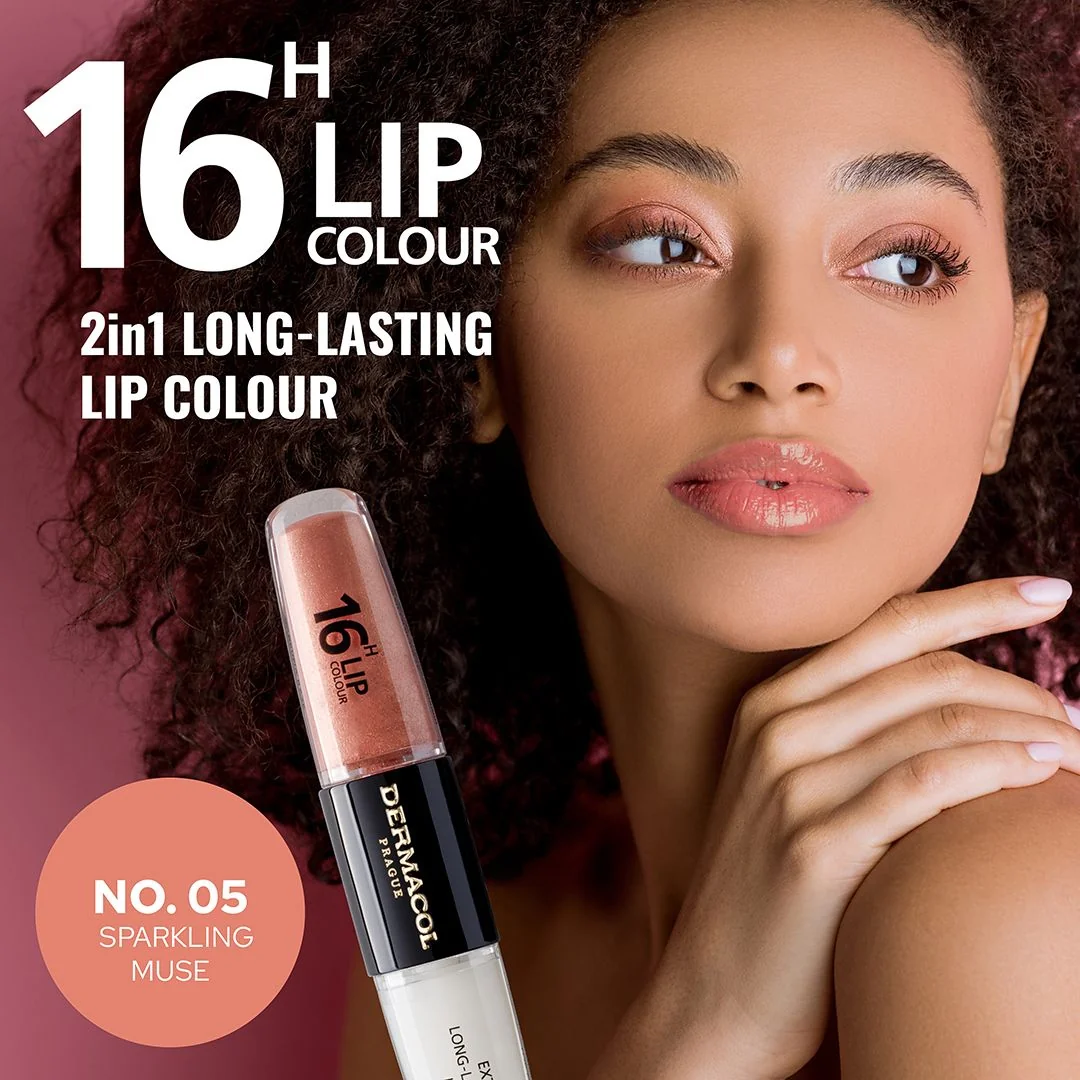 Dermacol 16h Lip Colour Dlouhotrvající barva na rty č. 5 2x4 ml