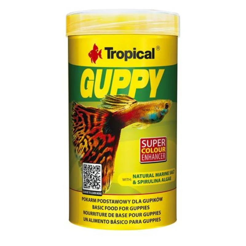 Tropical Guppy 250ml/50g základní krmivo pro paví očka 