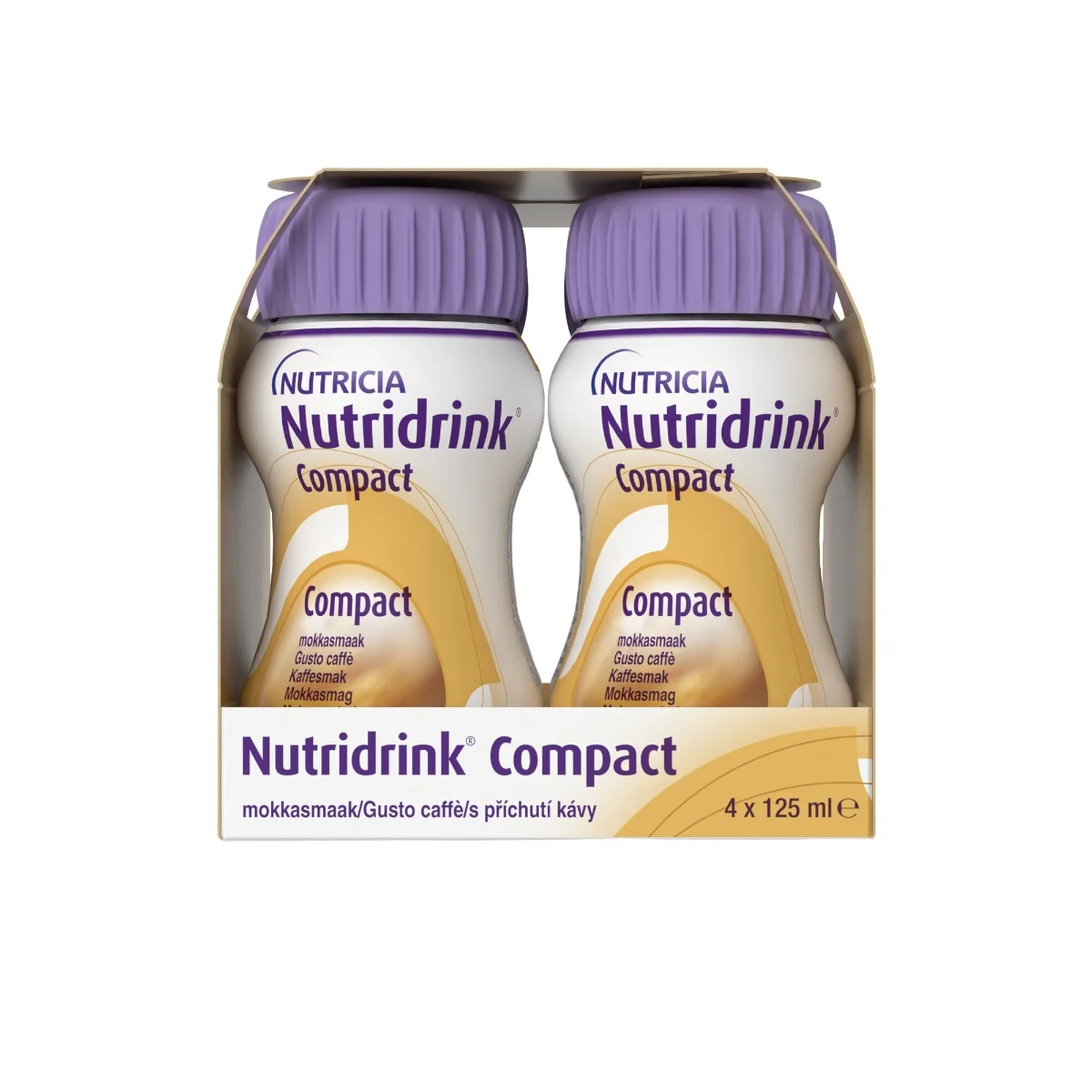 Nutridrink Compact s příchutí kávy 4x125 ml