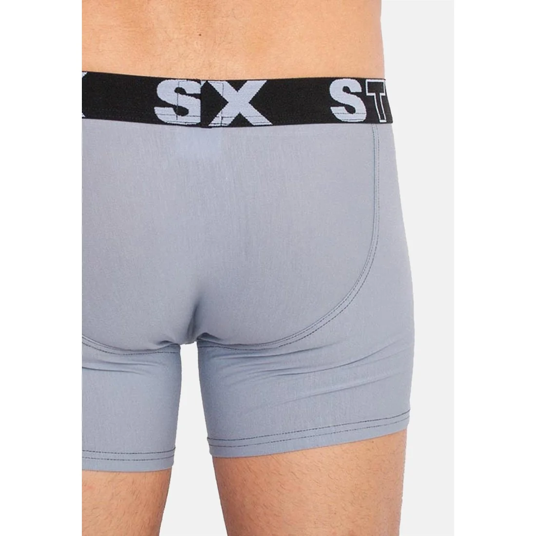 Styx Pánské boxerky long sportovní guma světle šedé (U1067) XL 