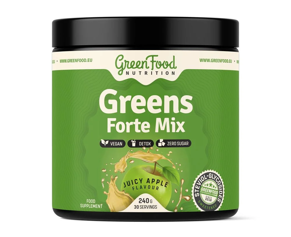 GreenFood Nutrition Greens Forte Mix juicy apple 240 g