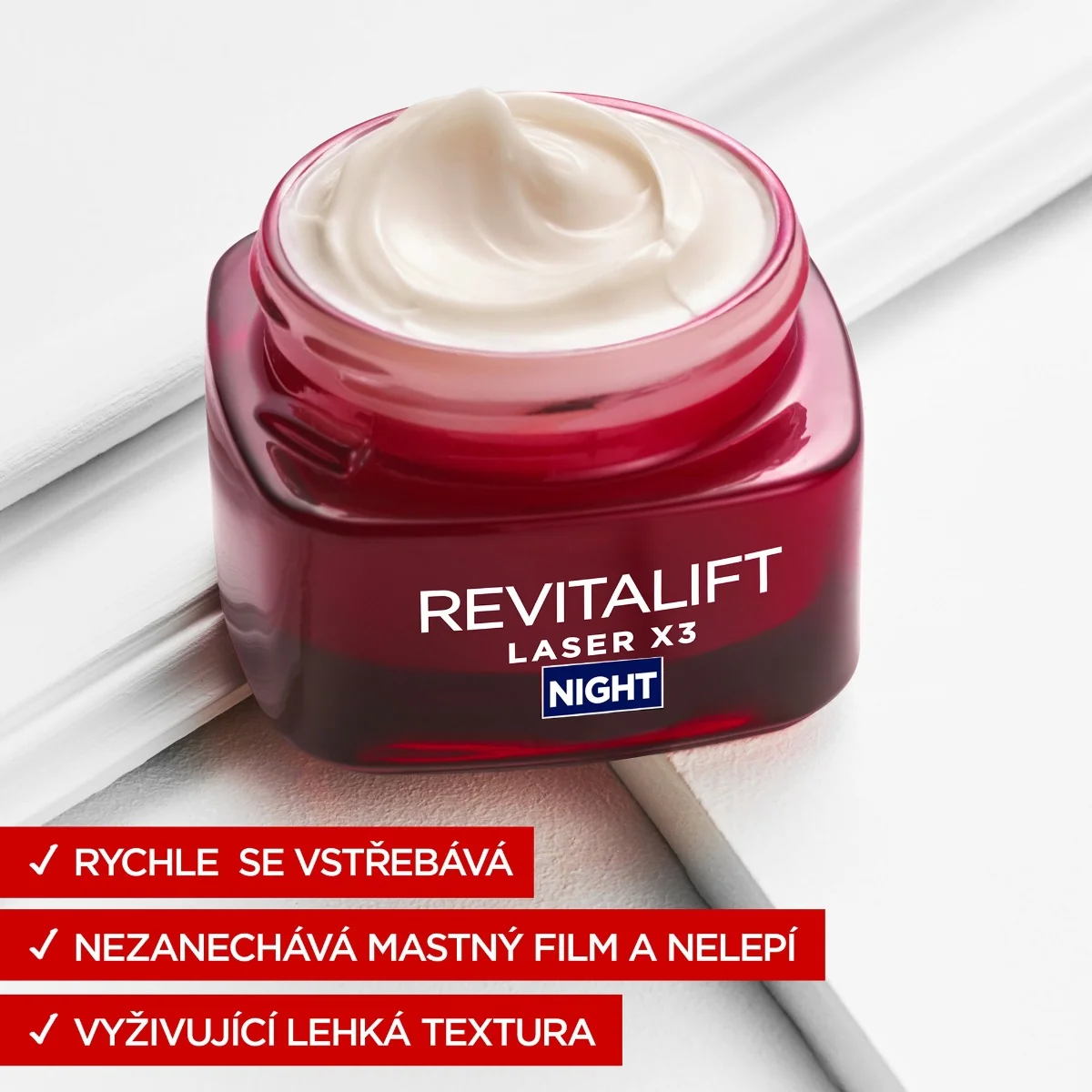 Loréal Paris Revitalift Laser X3 noční krém 50 ml