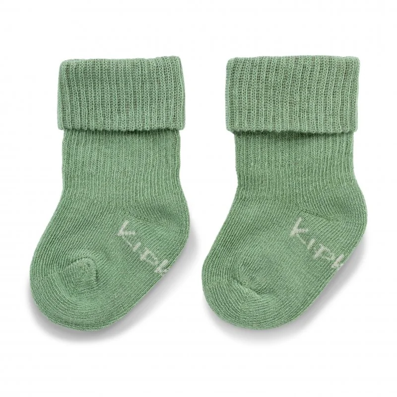 KipKep dětské ponožky Stay-on-Socks NEWBORN 1pár Calming Green 