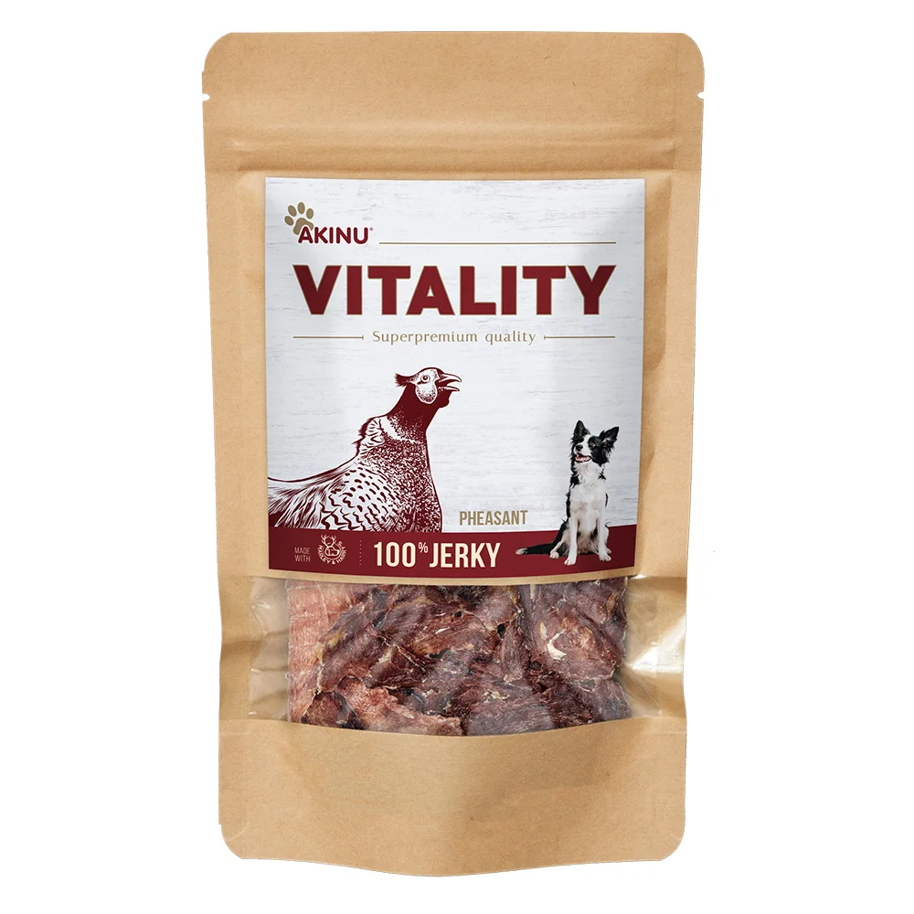 Akinu VITALITY Jerky bažant pamlsek pro psy 50 g 