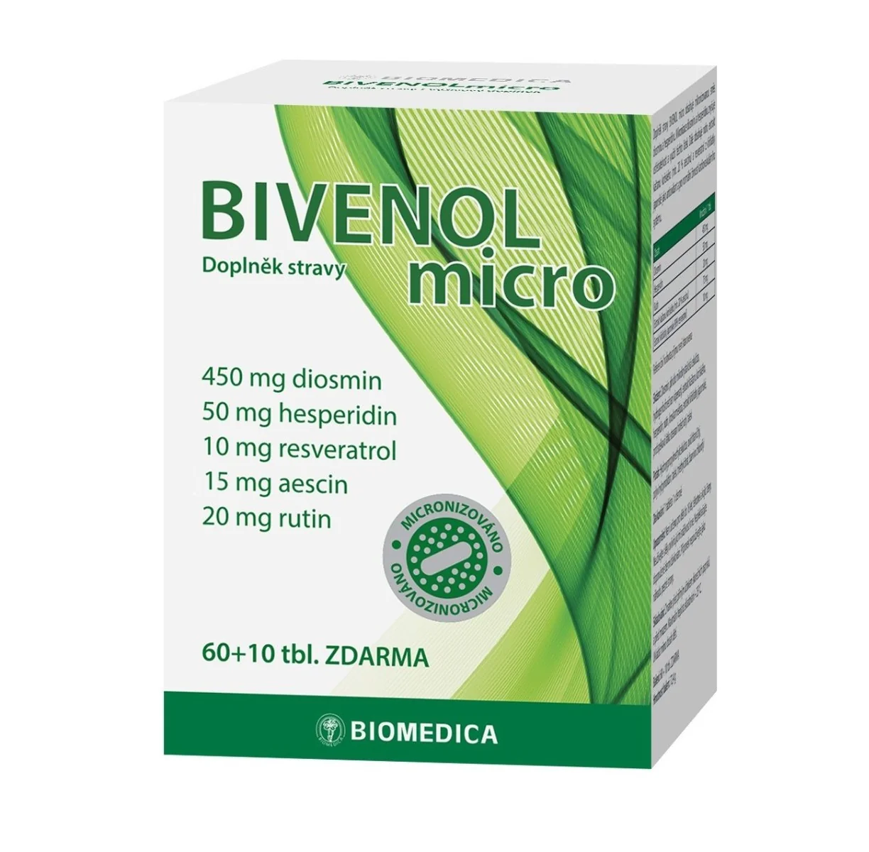 Biomedica Bivenol micro 60+10 tablet