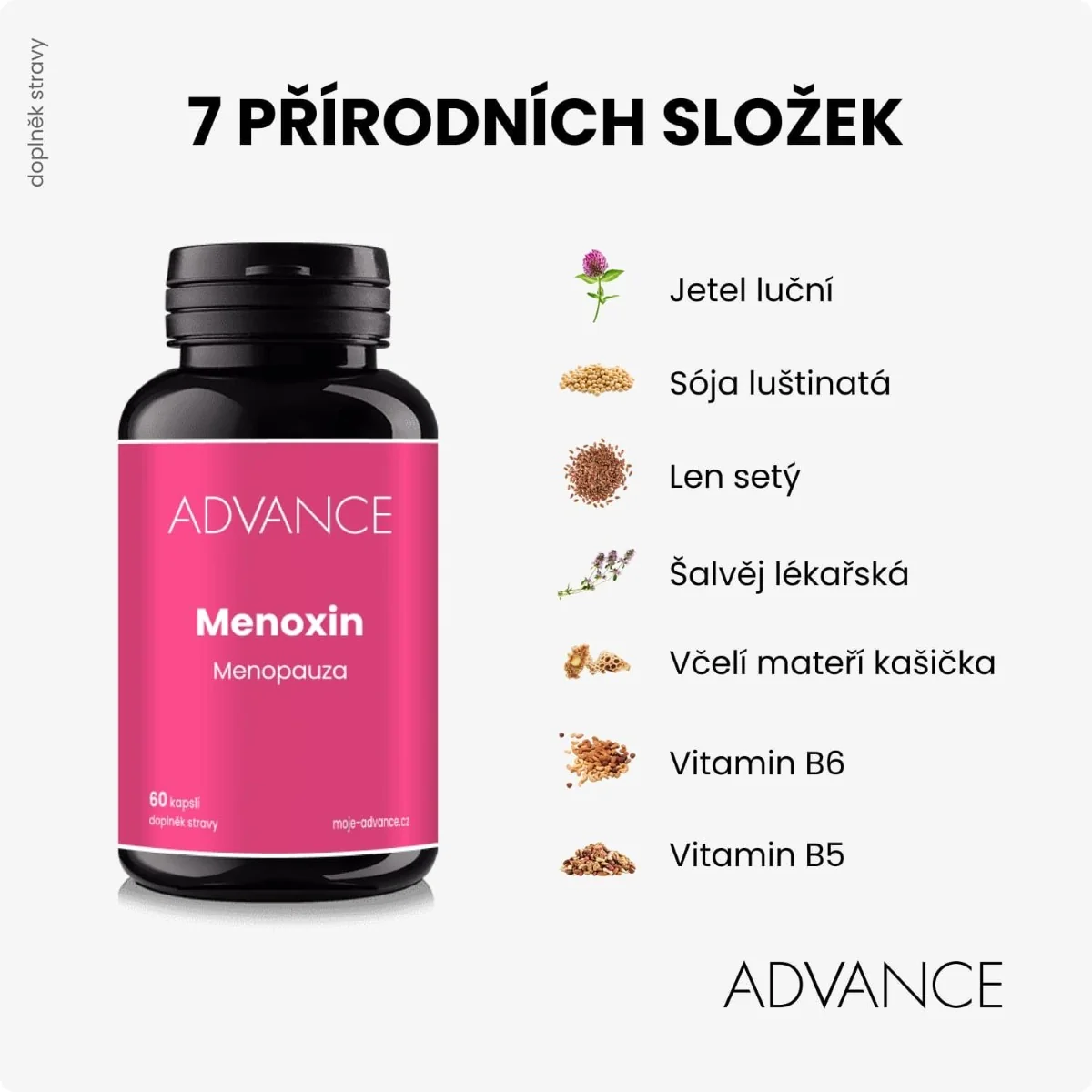 Advance Menoxin Menopauza 60 kapslí