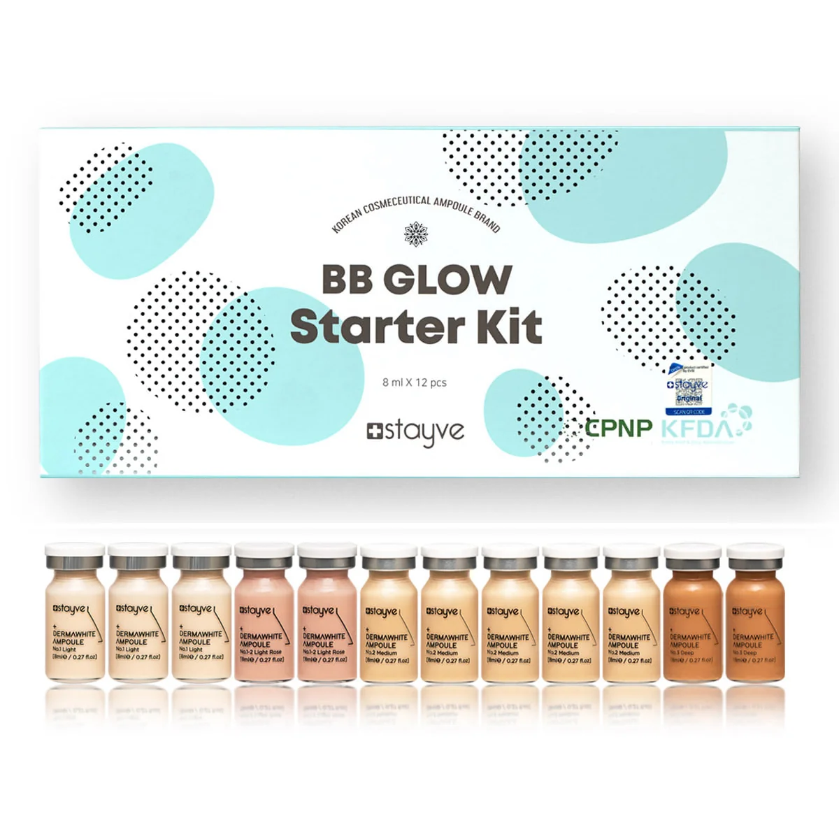 Stayve BB Glow Starter Kit 12 x 8 ml