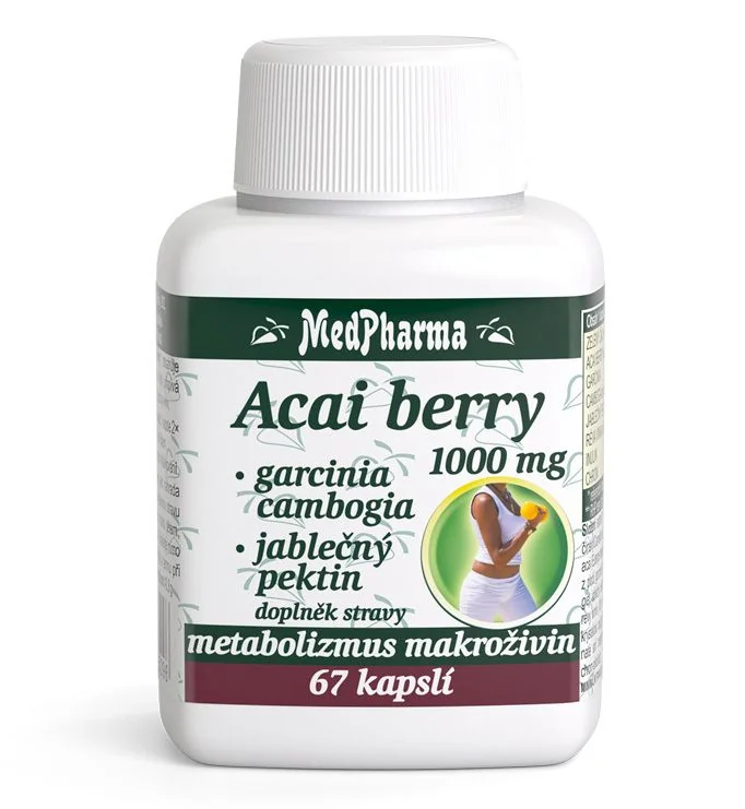 Medpharma Acai berry 1000 mg + Garcinia 67 kapslí