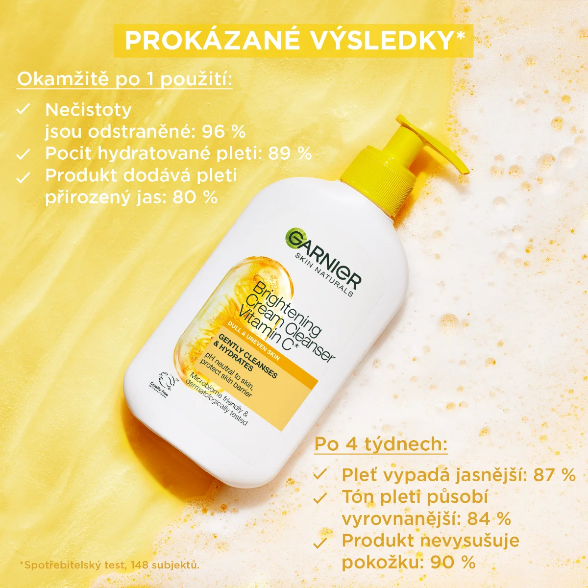 Garnier Skin Naturals Rozjasňující čisticí krém s vitaminem C 250 ml