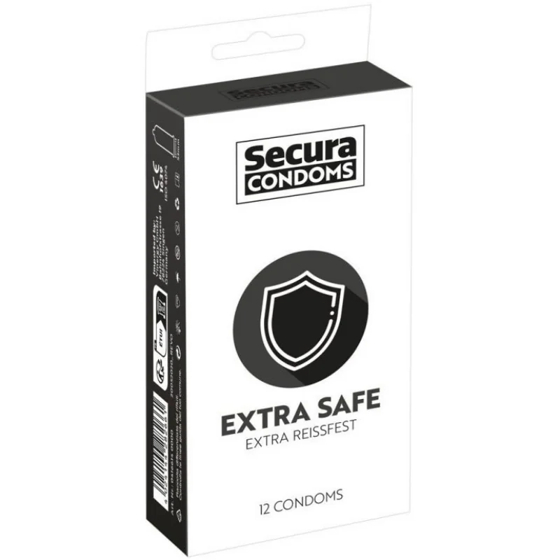 Secura Extra Safe – zesílené kondomy (12 ks)