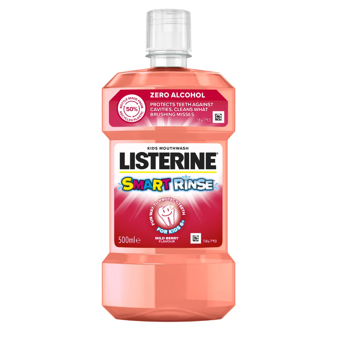 Listerine Smart Rinse Berry ústní voda 500 ml