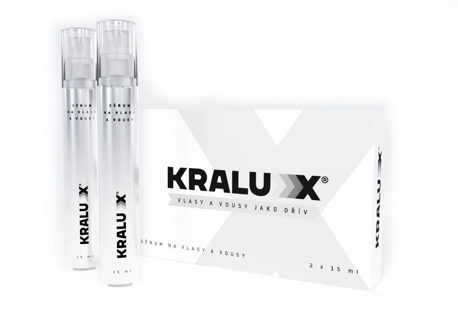 KRALUX Sérum na vlasy a vousy 2x15 ml