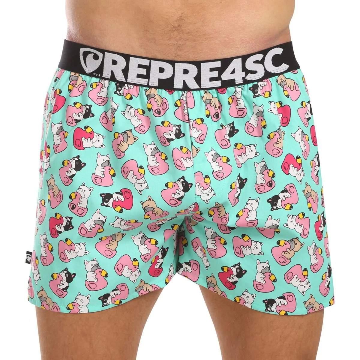 Represent Pánské trenky exclusive Mike Bulldog Bathing (R4M-BOX-0711) XXL 