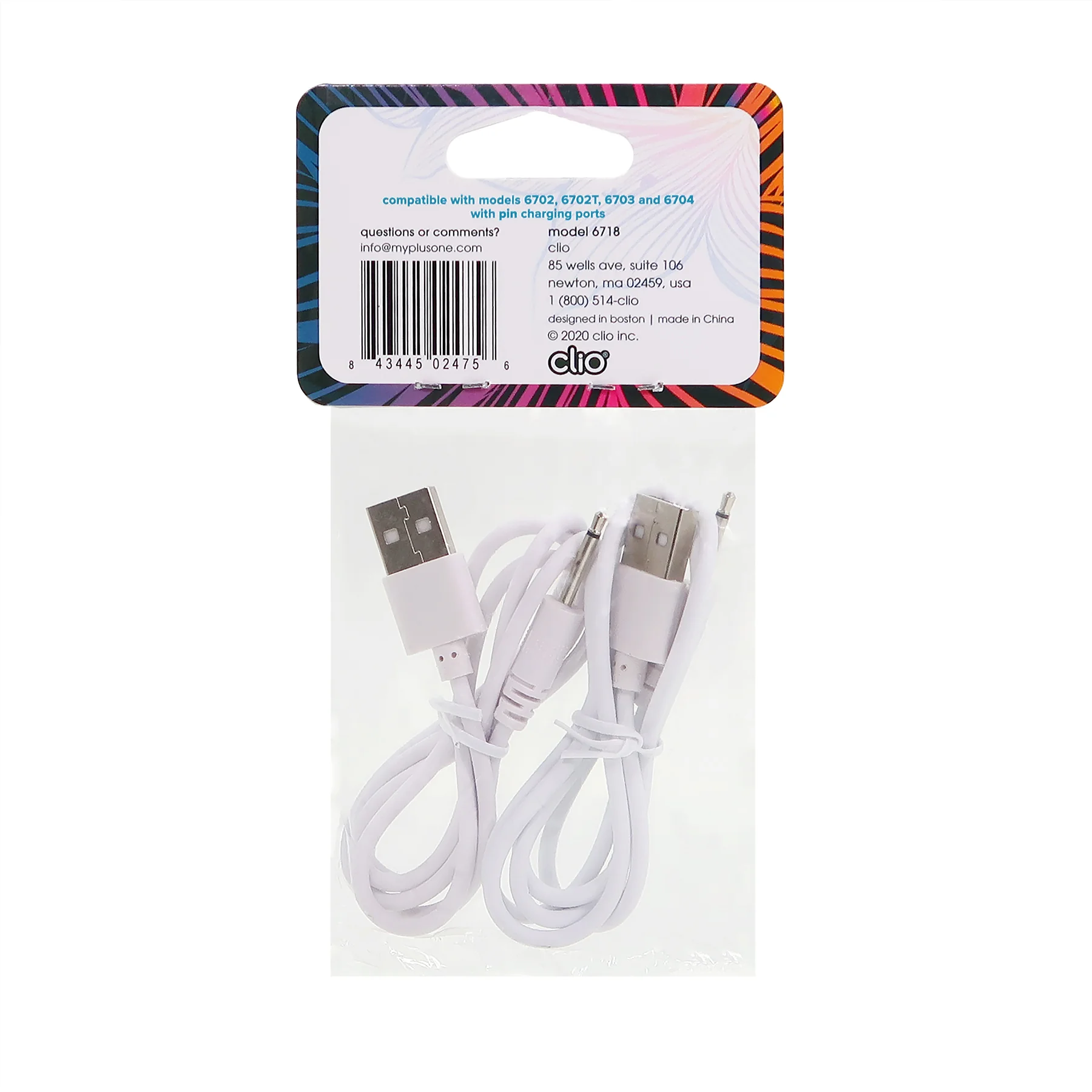 PlusOne Nabíjecí USB kabel k produktu PLO-6702DPK a PLO-6702LPK 