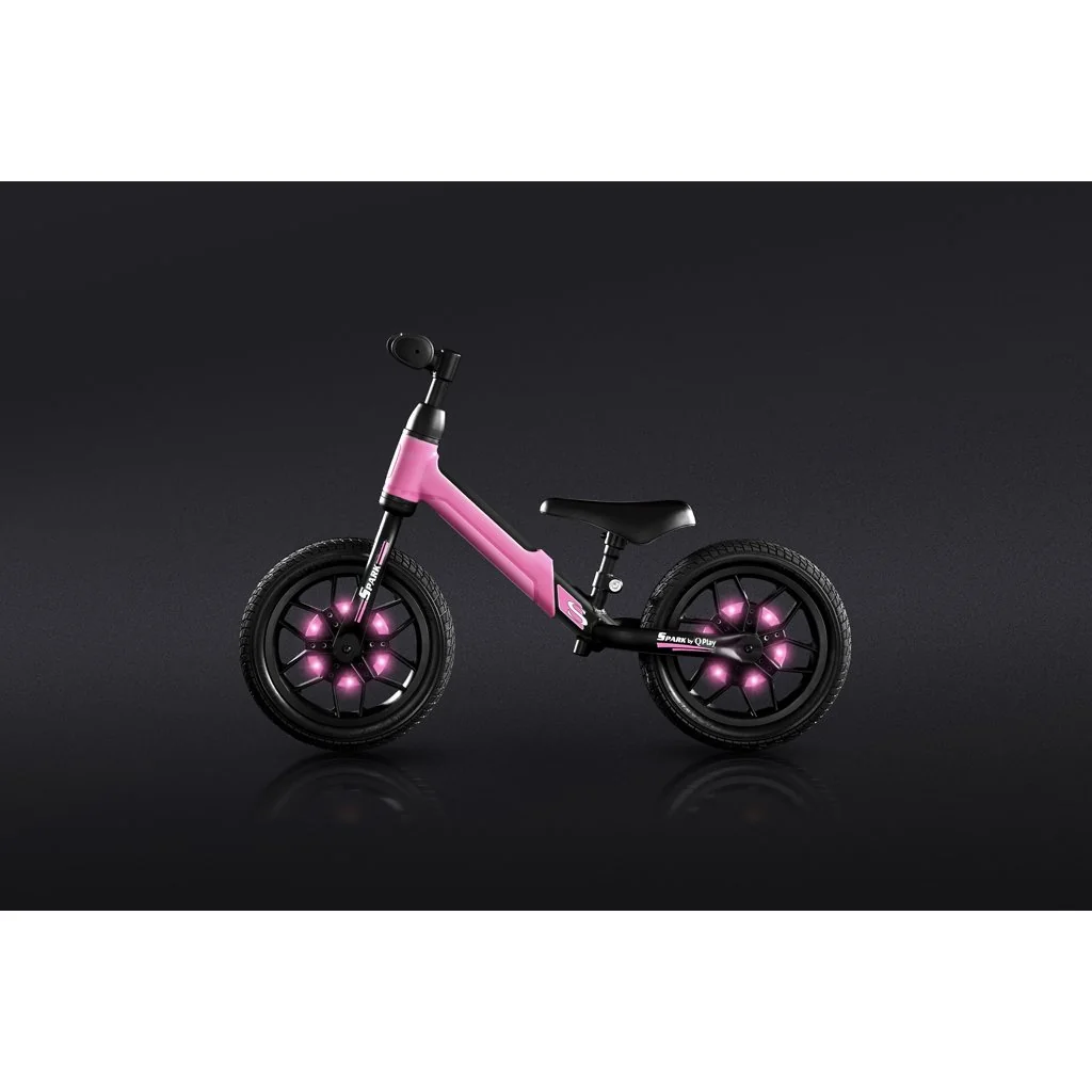 QPlay Odrážedlo Spark Pink, věk 3 - 6 let, do 30 kg 