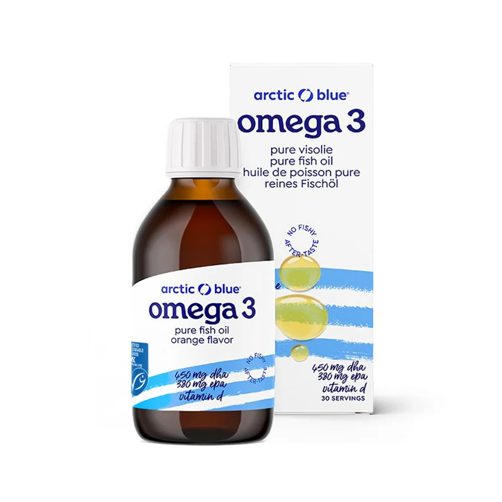 Arctic Blue Omega 3 450 mg DHA + 380 mg EPA + vitamin D 150 ml