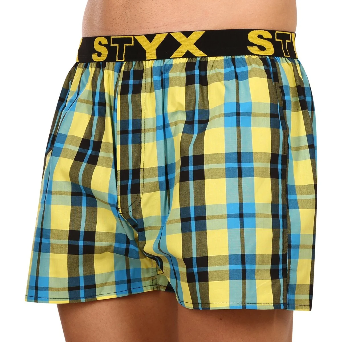 Styx 3PACK pánské trenky sportovní guma vícebarevné (B9313233) M 