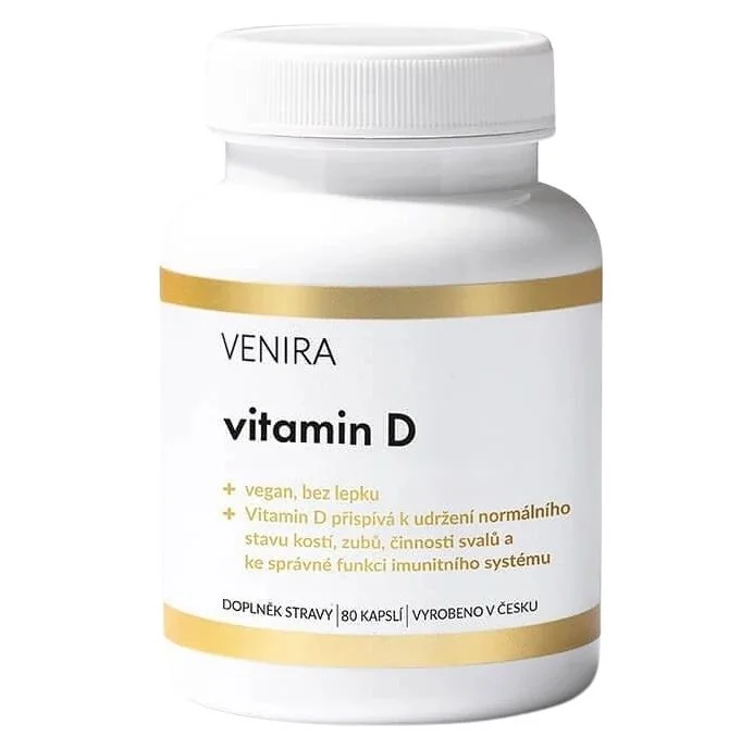 Venira Vitamin D 1000 I.U. 80 kapslí