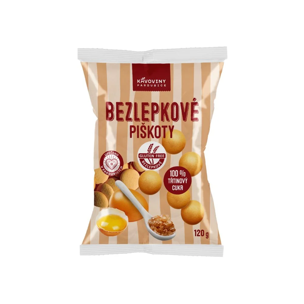 Kávoviny Bezlepkové piškoty 120 g