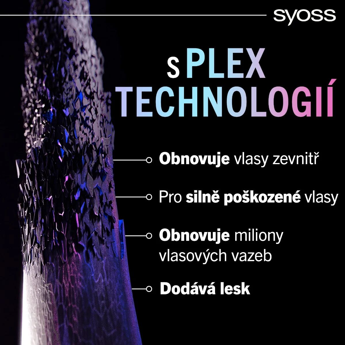 Syoss Intense Plex šampon pro silně poškozené vlasy 440 ml