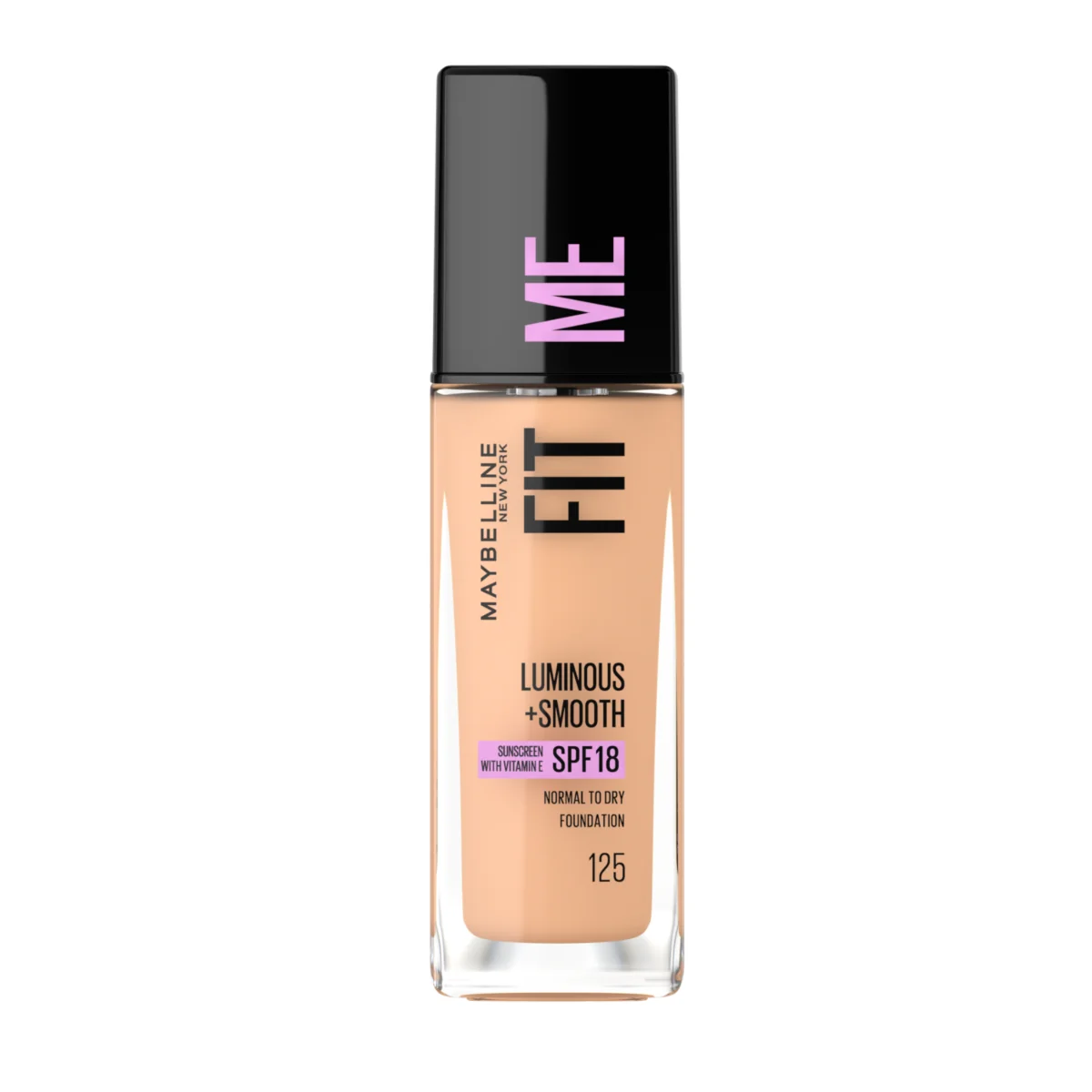 Maybelline Fit me Luminous + Smooth odstín 125 Nude Beige make-up 30 ml