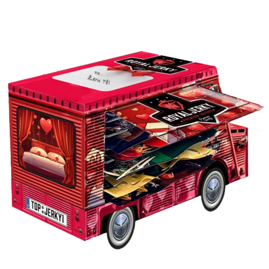 Royal Jerky Láskyplný FOOD TRUCK plný sušeného masa (7x jerky)