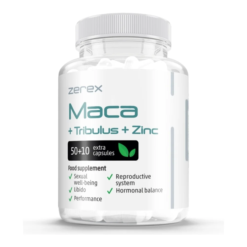 Zerex Maca + Tribullus + Zinc 60 kapslí