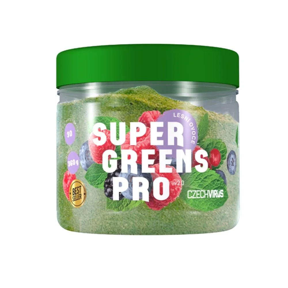 Czech Virus Super Greens Pro V2.0 lesní ovoce 360 g