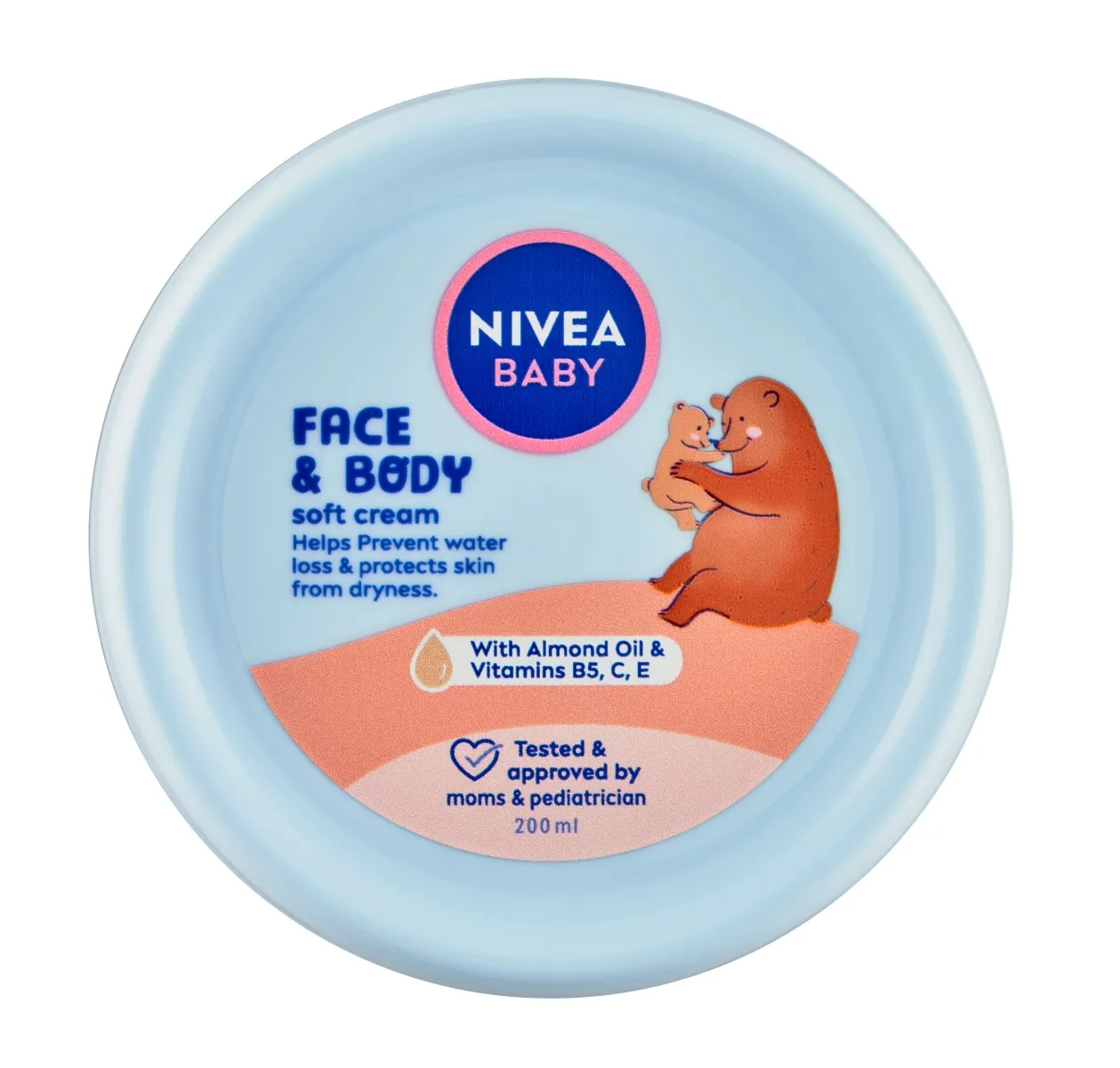 Nivea baby Face & Body Soft krém na obličej a tělo 200 ml