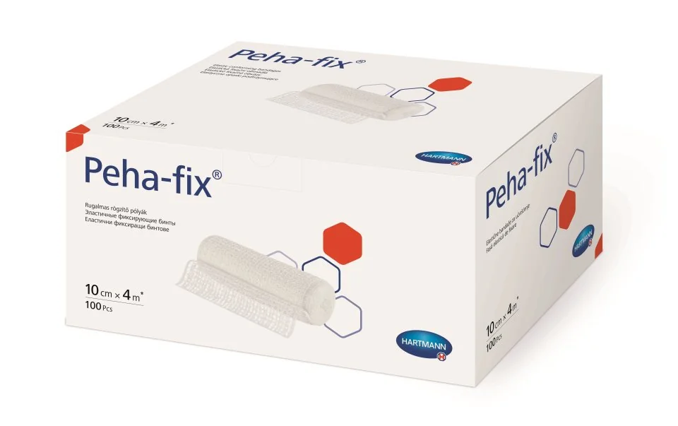 Peha Fix 10 cm x 4 m obinadlo elastické fixační 100 ks