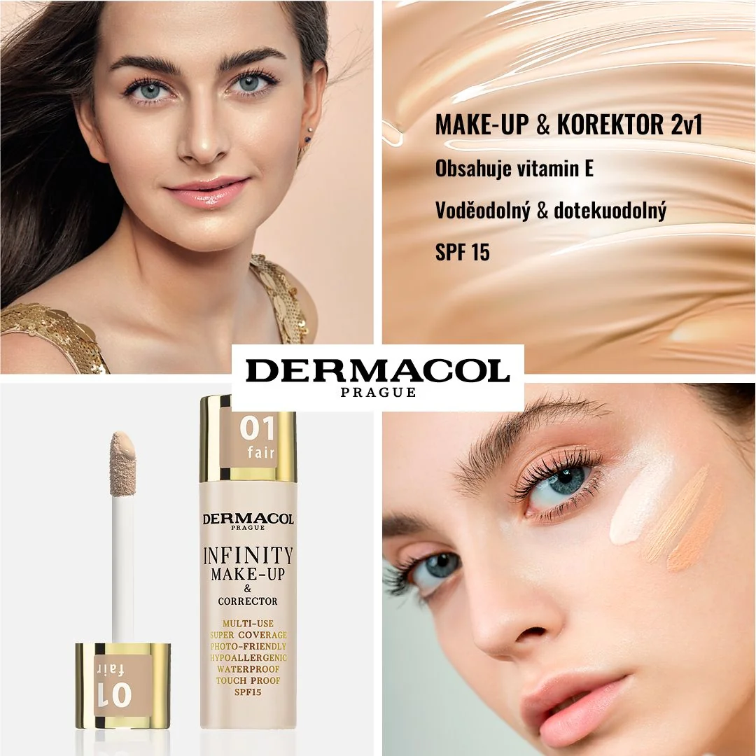 Dermacol Infinity make-up a korektor 03 sand 20 g