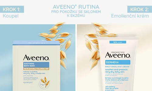 Aveeno, rutina pro pokožku se sklonem k ekzému