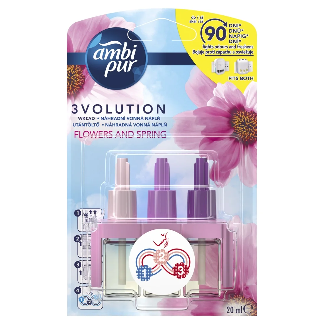 Ambi Pur 3volution Flowers&Spring náhradní náplň 20 ml