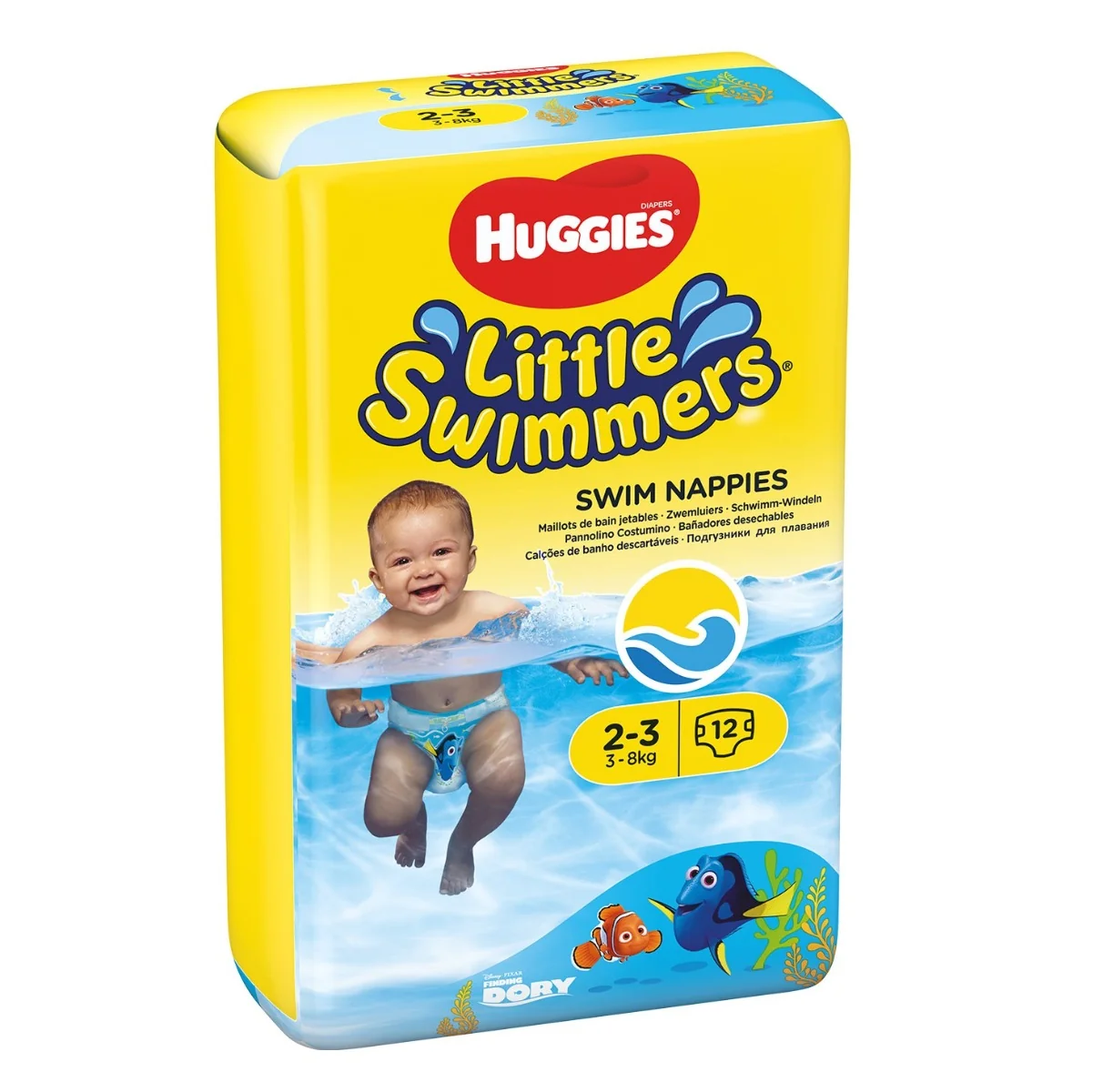 Huggies Little swimmers 3-8 kg koupací plenky 12 ks