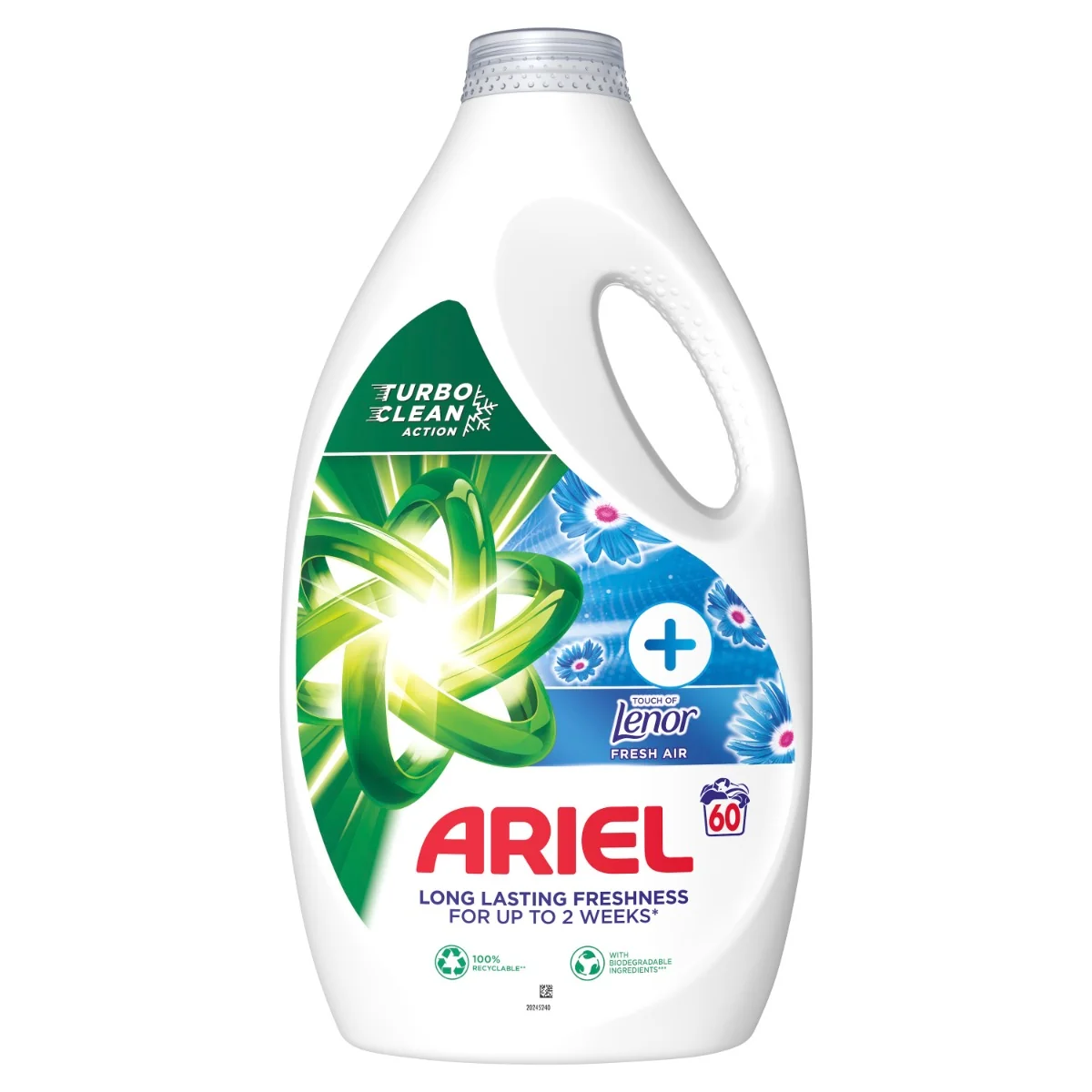 Ariel Touch of Lenor Fresh Air Prací gel 3 l 60 praní