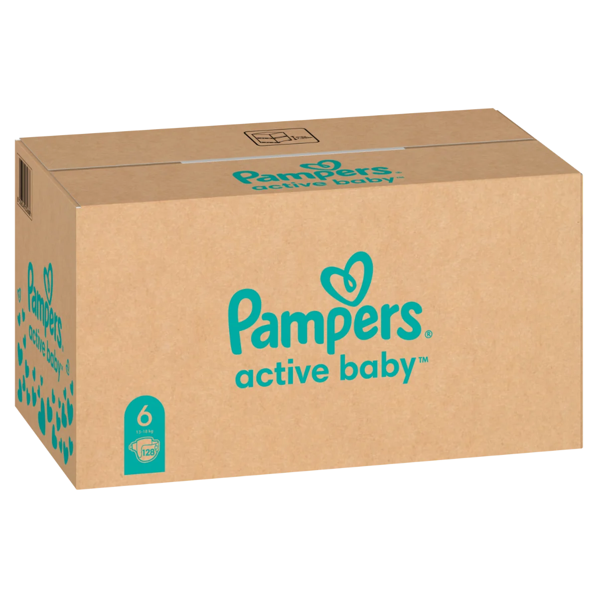 Pampers Active Baby vel. 6 Monthly Pack 13-18 kg dětské pleny 128 ks