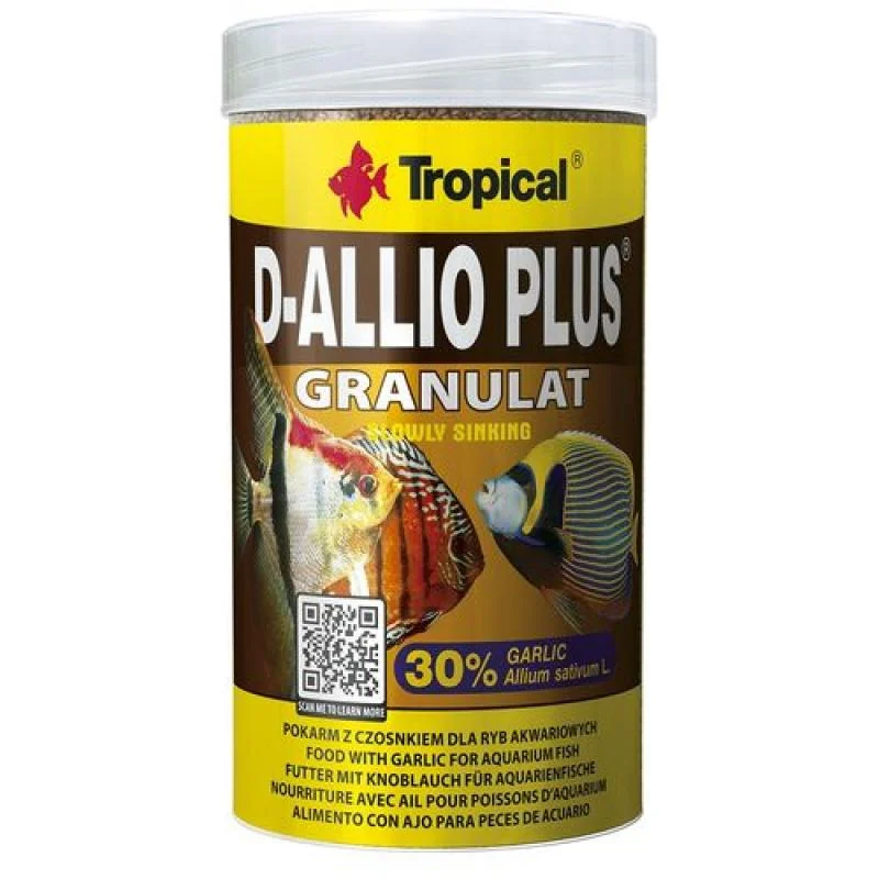 Tropical D-Allio Plus Granulat 100ml/60g granulované krmivo pro ozdobné ryby