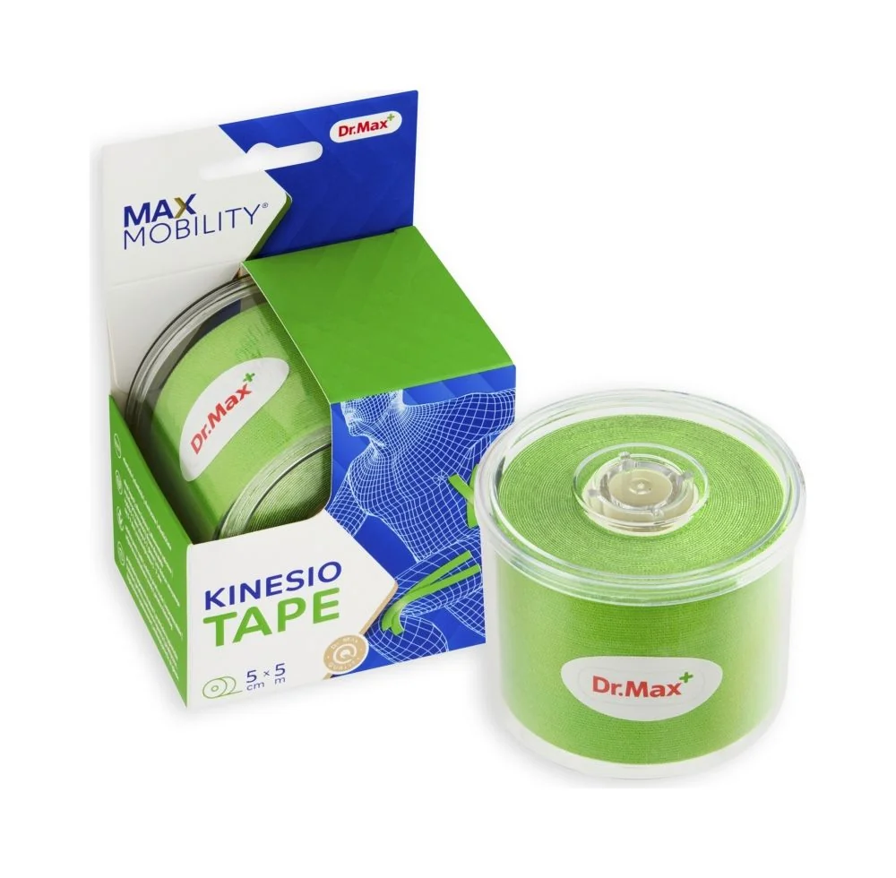 Dr. Max Kinesio Tape Green 5 cm x 5 m tejpovací páska 1 ks