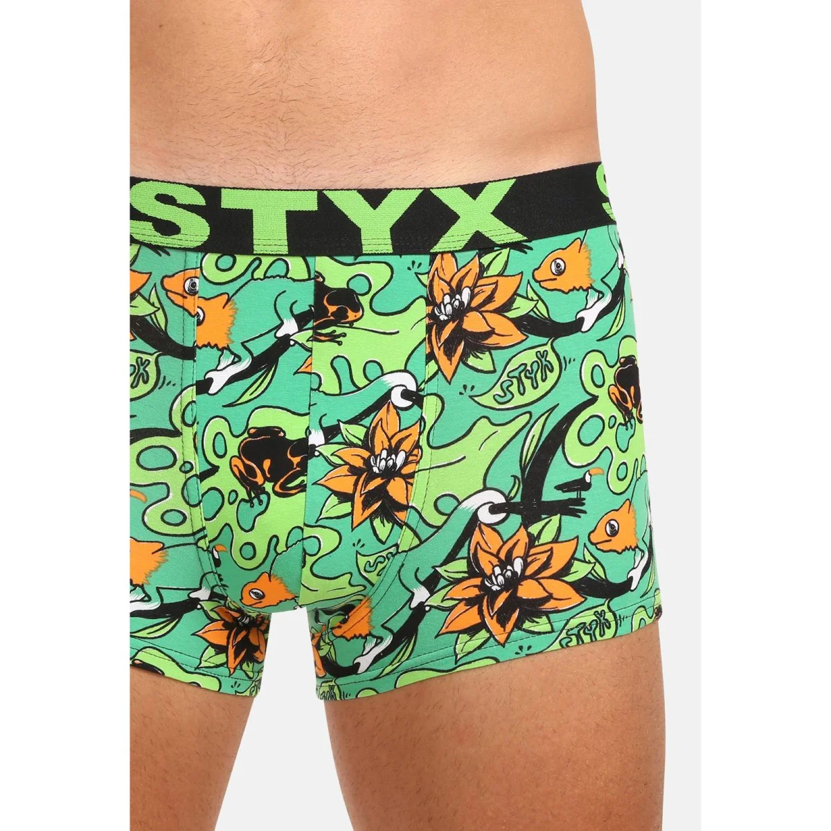 Styx Pánské boxerky art sportovní guma tropic (G1557) XL 